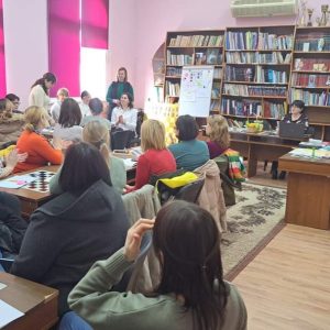 Atelier de lucru în data de 22 februarie 2024, cu tema: „Copilul şi lumea emoţiilor. Fii un model pentru el”, la care a participat un cadru didactic din instituţia noastră