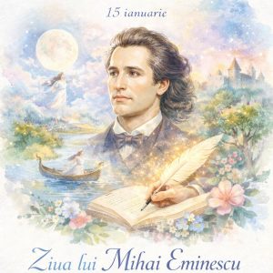 Grupa de copii Îngerașii au desfășurat o activitate în comemorarea lui Mihai Eminescu – „Desenăm lumea lui Eminescu”